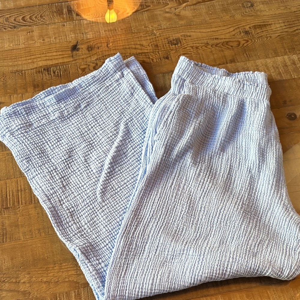 Shade & shore wide leg women's gauze pants
